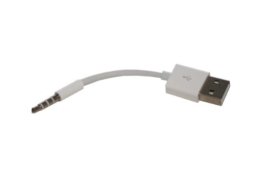 VHBW 2-in-1 datakabel oplaadkabel USB compatibel met MP3-speler Apple iPod Shuffle 2G, 3G