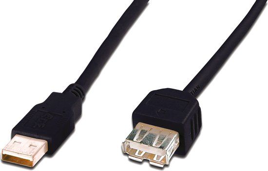 Digitus USB 2.0 Verlengkabel 3m Zwart