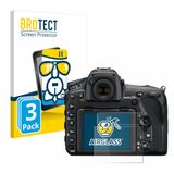BROTECT Screenprotector 3 Stuks voor Nikon D850 Beschermglas transparant
