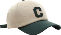 LGT JWLS Lookinggoodtoday Strapback Pet Letter C - Beige & Groen
