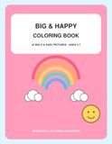 Big and happy: Coloring book