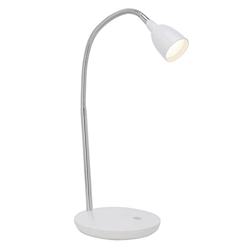 Witte Brilliant Witte Brilliant Anthony led-tafellamp, 40 cm, flexibele arm, ijzer, 200 lumen, voor bureau, kinderkamer, kantoor, werkkamer