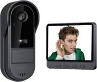 Merkloos / Sans marque Bol Video deurbel met camera - Full HD - WiFi - Zwart