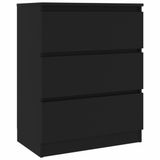 vidaXL Dressoir - 60x35x76 cm - Bewerkt Hout - Zwart