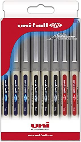 Uni-ball Rollers rollerbalpen UB-157 basiskleuren - 8 stuks