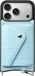 AVY Leren Hoesje Geschikt voor Apple iPhone 17 Pro | Met Magnetische Kaarthouder | Compatibel met MagSafe | Leather Case met Wallet | Croco Blauw