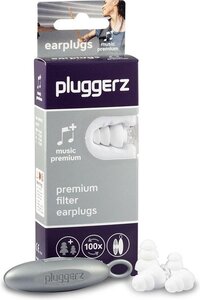Pluggerz Earplugs Music Premium - Oordoppen voor muziekliefhebbers - Wit