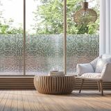 Ambiance Sticker Rol raamfolie met fijne ruitjes - Per meter verkocht - Elektrostatische privacyfolie, verduisterend, UV-bestendig - 45 cm x 1 m