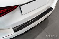 Zwart RVS Achterbumperprotector passend voor Mercedes C-Klasse W206 Kombi 2021- 'Ribs'