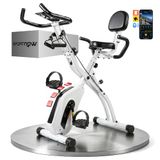 SPORTNOW Magnetische Hometrainer - Staal - 105 x 53,5 x 109 cm - Wit