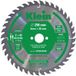 Klein Lame de scie circulaire professionnelle pour cloisons minces D=190, B/c=1,7/1,1, Z=24, D=30 (1"-20), 15°b, Trous de transmission=ph02