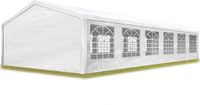 TOOLPORT Partytent Feesttent Paviljoen 6x12 m wit PE 350 N zeil 100% waterdicht UV-bestendig