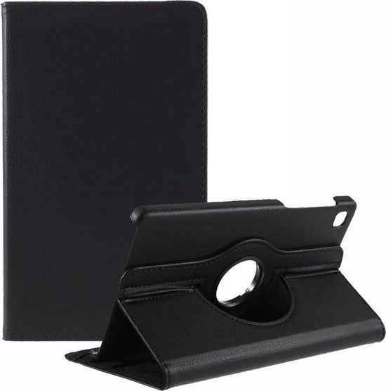 Merkloos Samsung Galaxy Tab A7 Lite Hoesje - 360° Rotating Book Case - Zwart