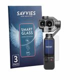Savvies 3 Stuks Screenprotector voor DJI Osmo Pocket 4P (Display + Lens)