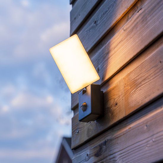 HOFTRONIC Selby LED Wandlamp met sensor - Zwart