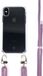 Coverzs coque transparente avec cordon violet pour Apple iPhone X/Xs