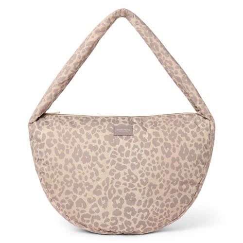 Studio Noos crossbody tas Leopard Puffy beige