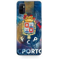 Maniacase Etui Oppo A32 FCP PORTO BLAUW ACHTERGROND