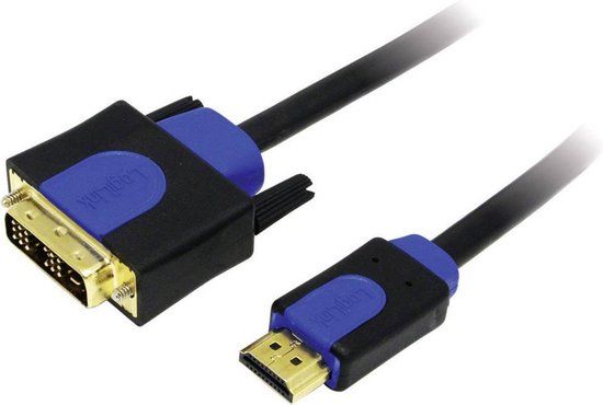 LogiLink CHB3103 DVI naar HDMI Adapterkabel - 3m
