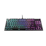 Turtle Beach Vulcan TKL Tenkeyless Titanium lineaire mechanische schakelaar, PC gaming toetsenbord met AIMO RGB-verlichting, geanodiseerde aluminium bovenplaat en afneembare USB-C kabel, zwart
