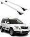 Omac Barres De Toit Pour Skoda Yeti 2009-2017 – Tüv / Din 75302:2019 – Antivol Inclus – Charge Max 75 Kg – 2 Barres Argent