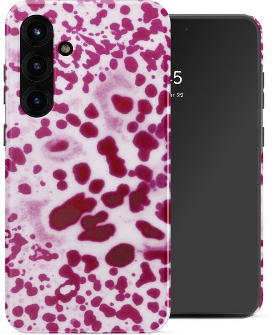 Selencia Hoesje - Geschikt voor Samsung Galaxy S25 FE - Backcover - Cosmic Orchid