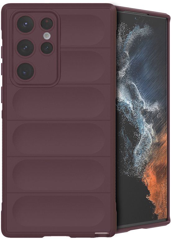 imoshion EasyGrip Backcover - Samsung Galaxy S22 Ultra - Aubergine