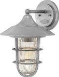 Hinkley LED Wand Buitenlamp Marina | 1X E27 Max 100W | IP44 | Dimbaar | Silver