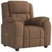vidaXL Fauteuil de massage tissu réglable marron