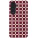 Selencia Vivid Backcover voor de Samsung Galaxy S26 - Check This Burgundy