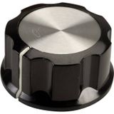 SCI RN-99C(6.4mm) Draaiknop Zwart, Wit (Ø x h) 33 mm x 16 mm 1 stuk(s)