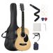 VEVOR guitare acoustique dreadnought 39 pouces / 990,6 mm kit pour débutants Adultes, naturel