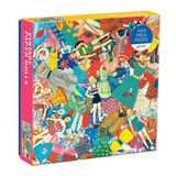 Galison Vintage Paper Dolls Puzzle 1000 pièces en boîte carrée