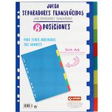 Grafoplás 41260500-set gekleurde tabbladen voor mappen en mappen, 8 tabbladen DIN A4