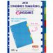 Grafoplás 41260500-set gekleurde tabbladen voor mappen en mappen, 8 tabbladen DIN A4