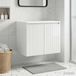 Maison Exclusive - Armoire murale de salle de bain, finition blanc brillant