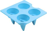 Moule à glaçons en silicone 4 cavités - bleu