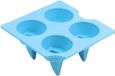 Moule à glaçons en silicone 4 cavités - bleu