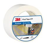 3M Vinyltape 471, 50 mm x 33 m, wit