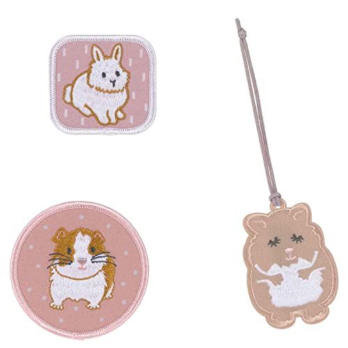Lässig Hanger en patches set/schoolpatches set cuddly pet, Schattig huisdier, Hanger en patches