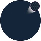 vidaXL Bâche solaire flottante pour piscine 210 cm PE noir et bleu