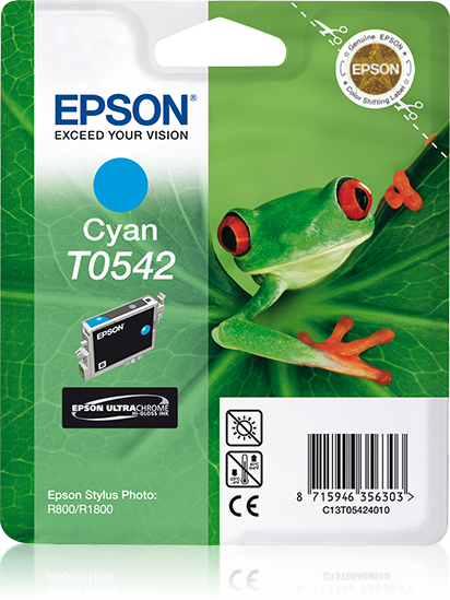 Epson T0542 Ultra Chrome Hi-Gloss cyaan inktpatroon