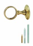Chapuis AR00 ring - gepolijst messing en gelakt - diameter 35 mm - voor touwdiameter 32 mm
