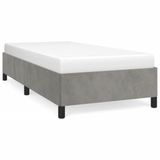 VidaXL Cadre de lit sans matelas 90x190 cm velours gris clair
