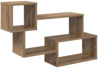 vidaXL Zwevende plank Muurmontage Artisanaal eiken 87 x 20 x 55 cm