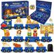 Adventskalender 2026 pour enfants - Crèche avec train magnétique en bois - Calendrier de Noël 24 jours - Compte à rebours
