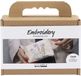 Creativ Company CC Mini Craft Kit Embroidery, Make-up bag, cream, 1 pack