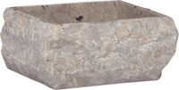 vidaXL Gootsteen 30x30x13 cm marmer grijs