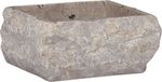 vidaXL Gootsteen 30x30x13 cm marmer grijs
