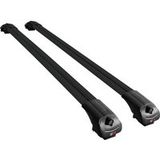 Honda Pilot (yg1/2) 2023-2026 Ace-1 Modèle Barre de toit Rail de voiture Porte-bagages Aluminium Noir 2 barres